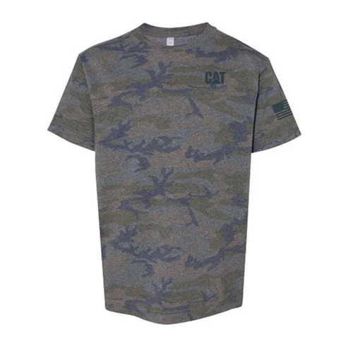 T-shirt in jersey camouflage per ragazzi