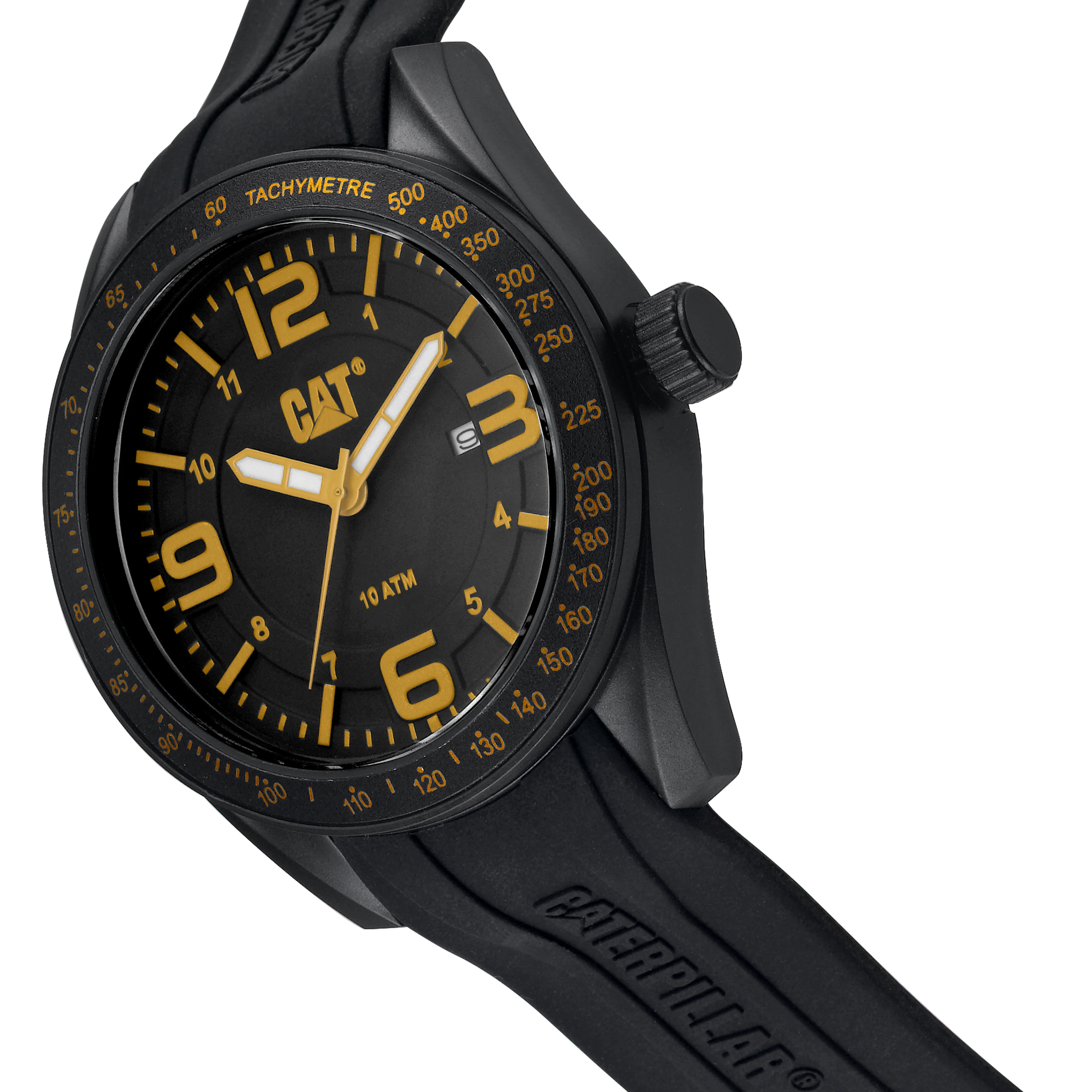 Oceania Watch Quadrante Nero/Giallo con Cinturino in Silicone