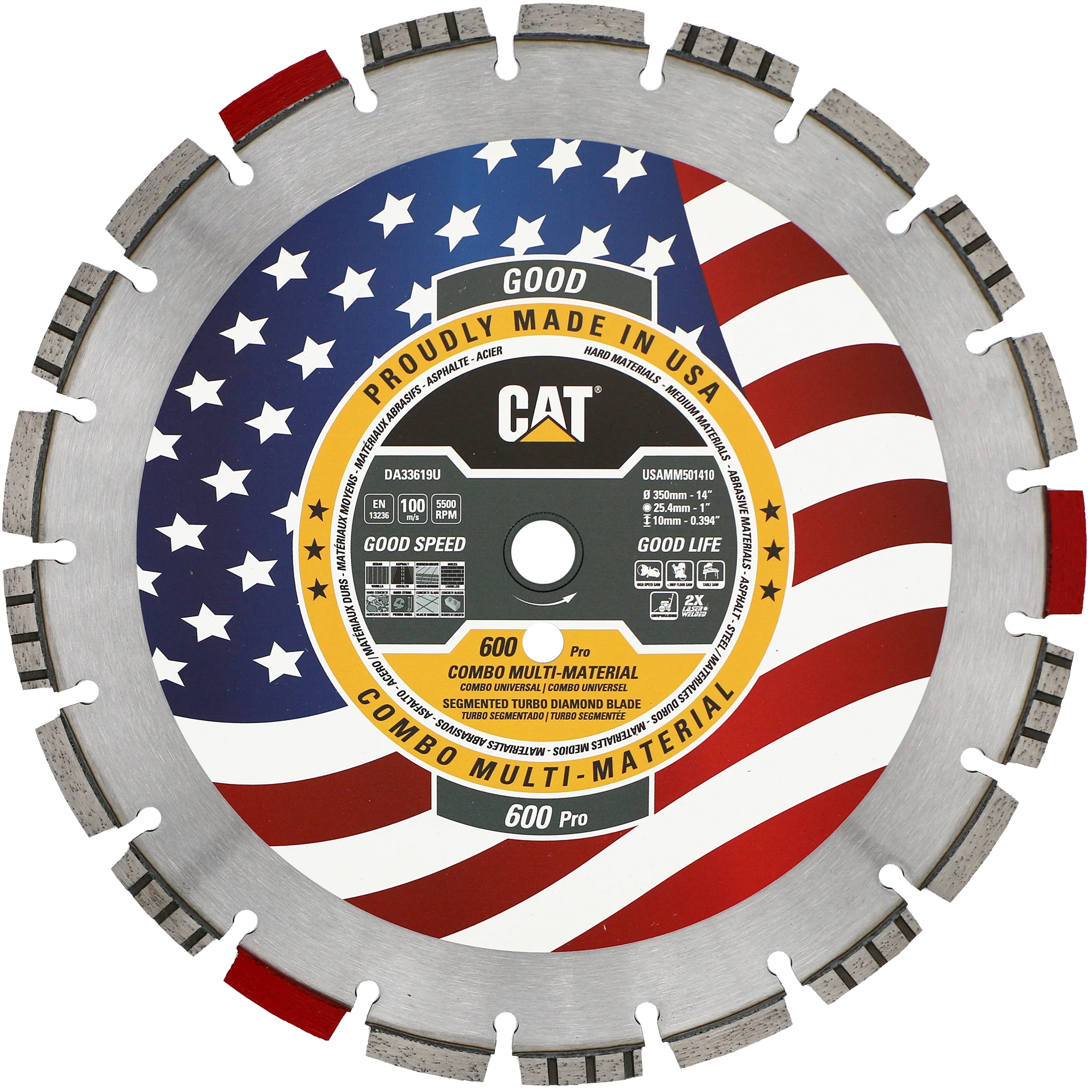 Cat® 600 Pro Made in USA Multi Materials
