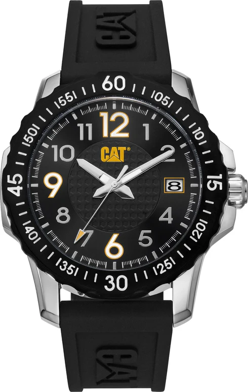 Orologio Downforce Quadrante Nero con Cinturino in Silicone Nero