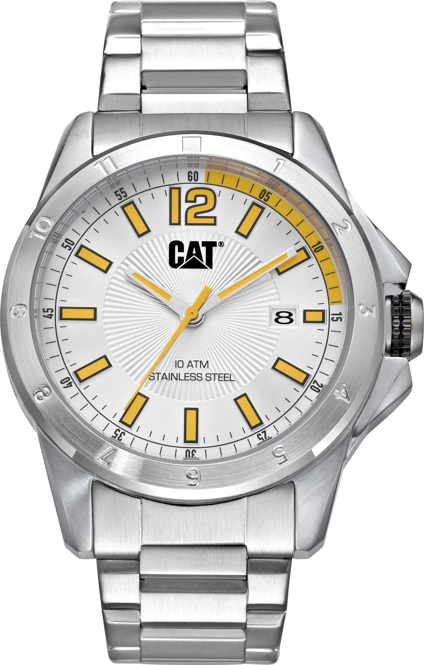 Big Twist 24 Orologio Quadrante Bianco/Argento con Cinturino in Acciaio Inossidabile