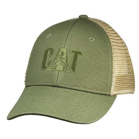 Verde oliva con cappuccio in rete