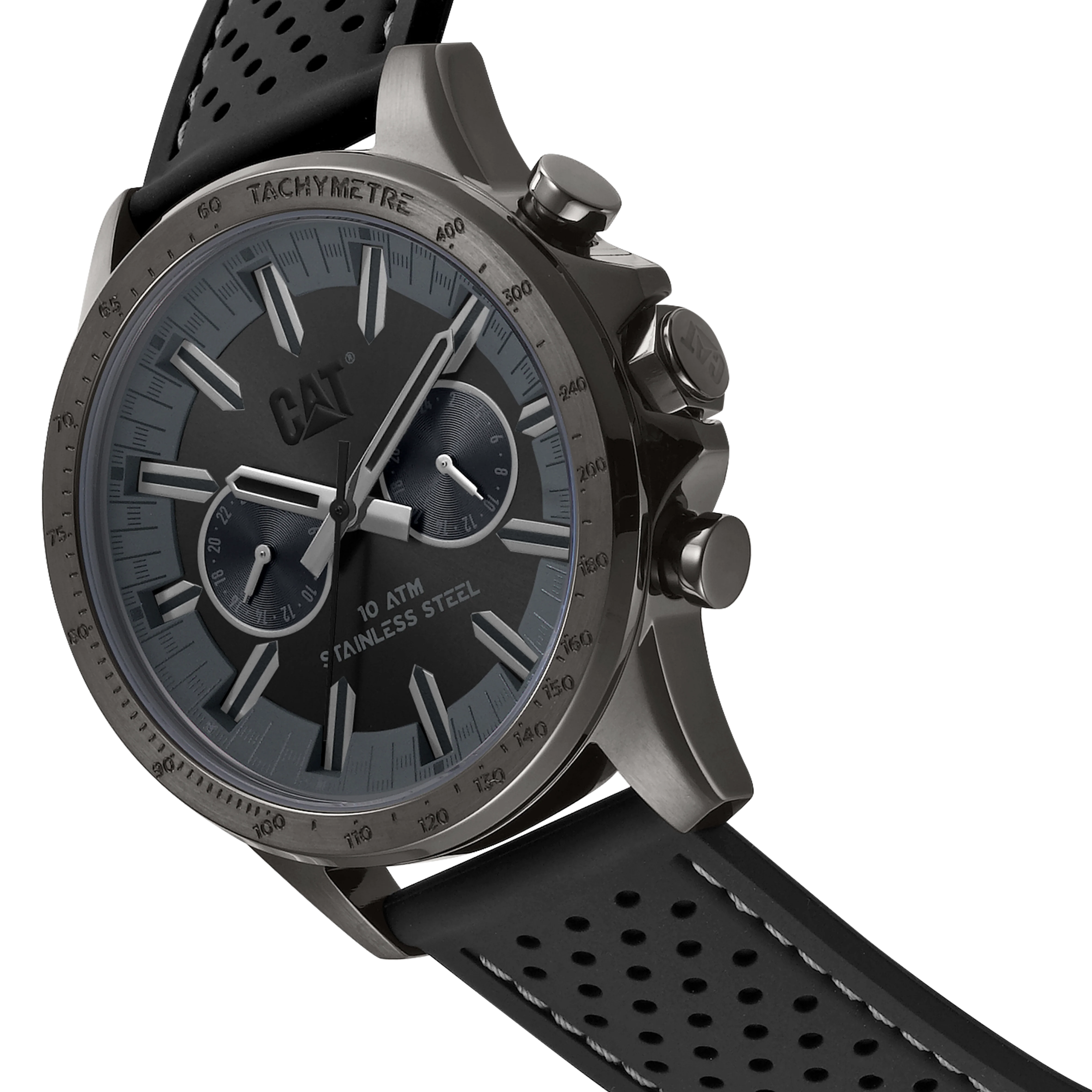 Boston Multi Watch Quadrante Nero con Cinturino in Silicone Nero