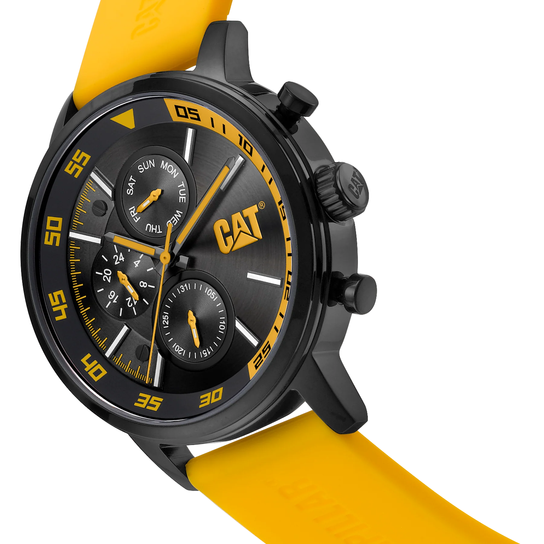 Sail Watch Quadrante Giallo Acciaio Inossidabile con Cinturino in Silicone