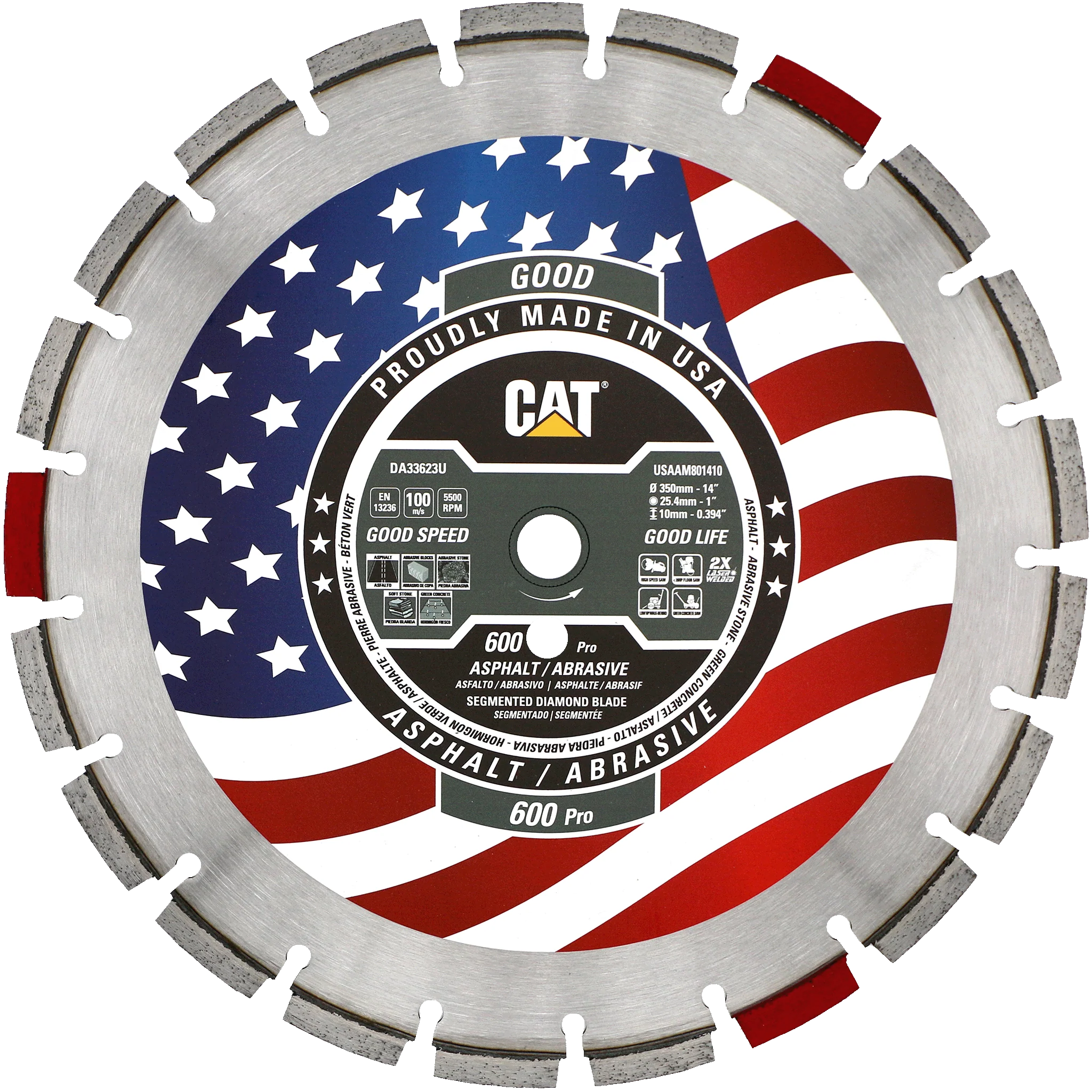 Materiali abrasivi Cat® 600 Pro Made in USA