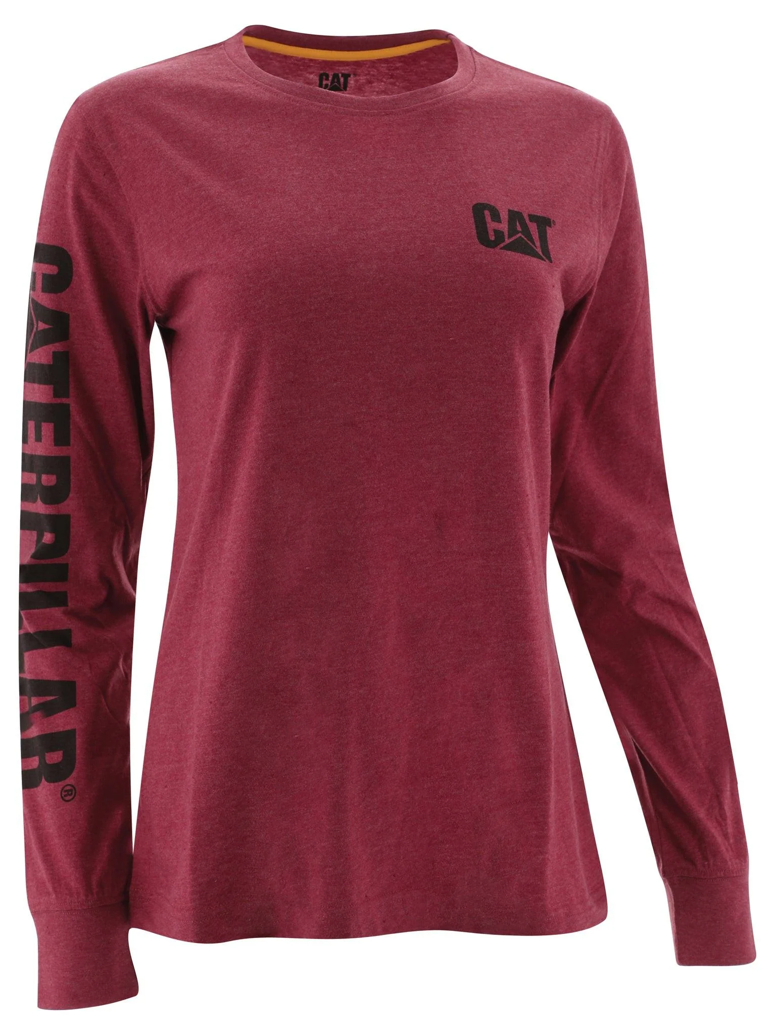 T-shirt a maniche lunghe con logo marchio da donna