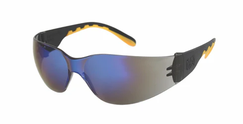 Occhiali da sicurezza con lente blu specchio
