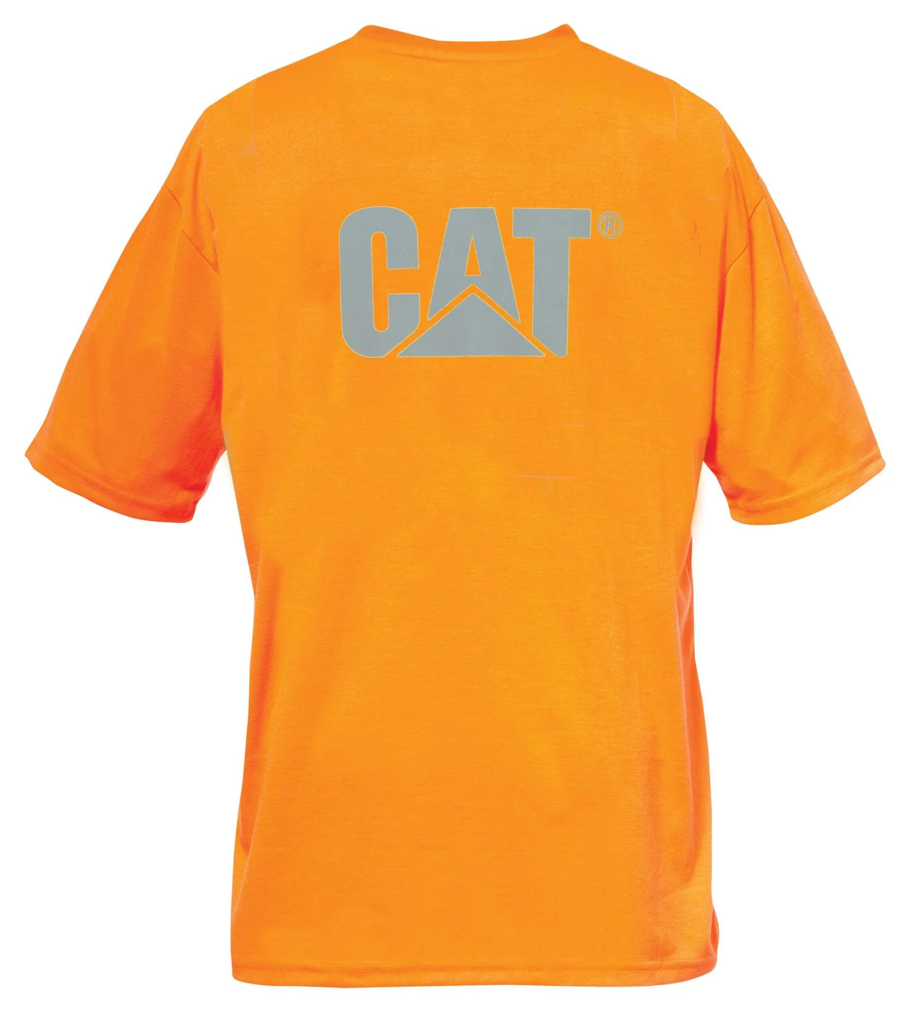 T-shirt con tasca marchio arancione high-visibility
