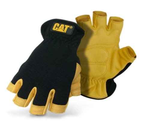 Guanto in Pelle di Daino a Mezzi Dita Premium