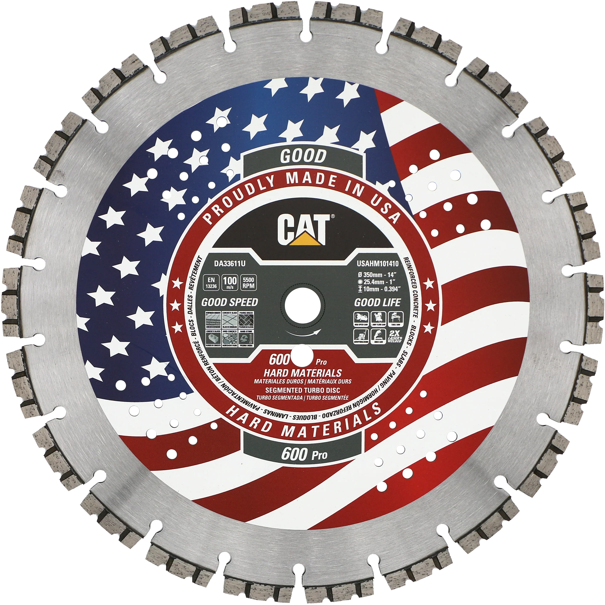 Lama per Materiali Duri Cat® 600 Pro Made in USA