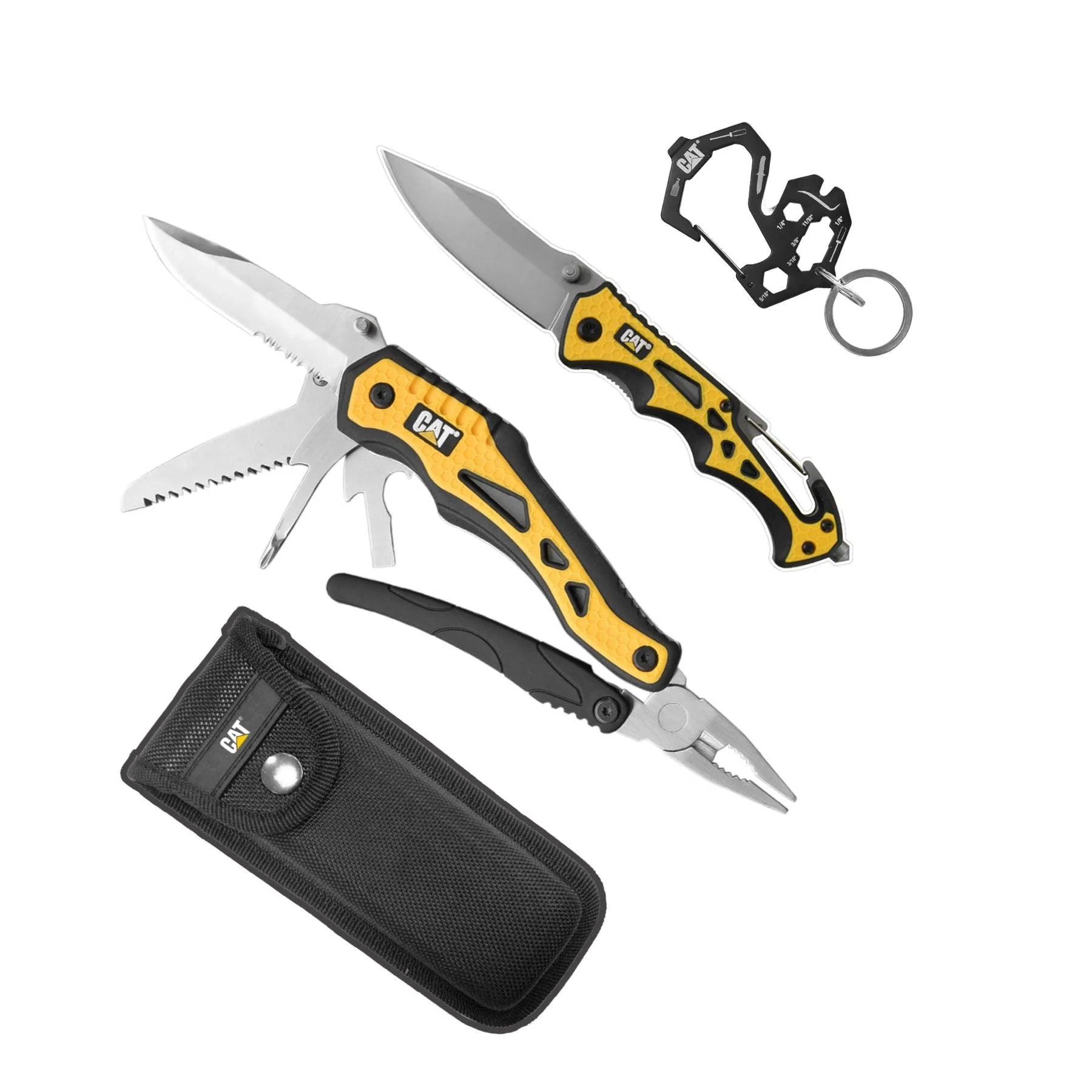 Set regalo con scatola 3 pezzi 10 in 1, coltello e portachiavi