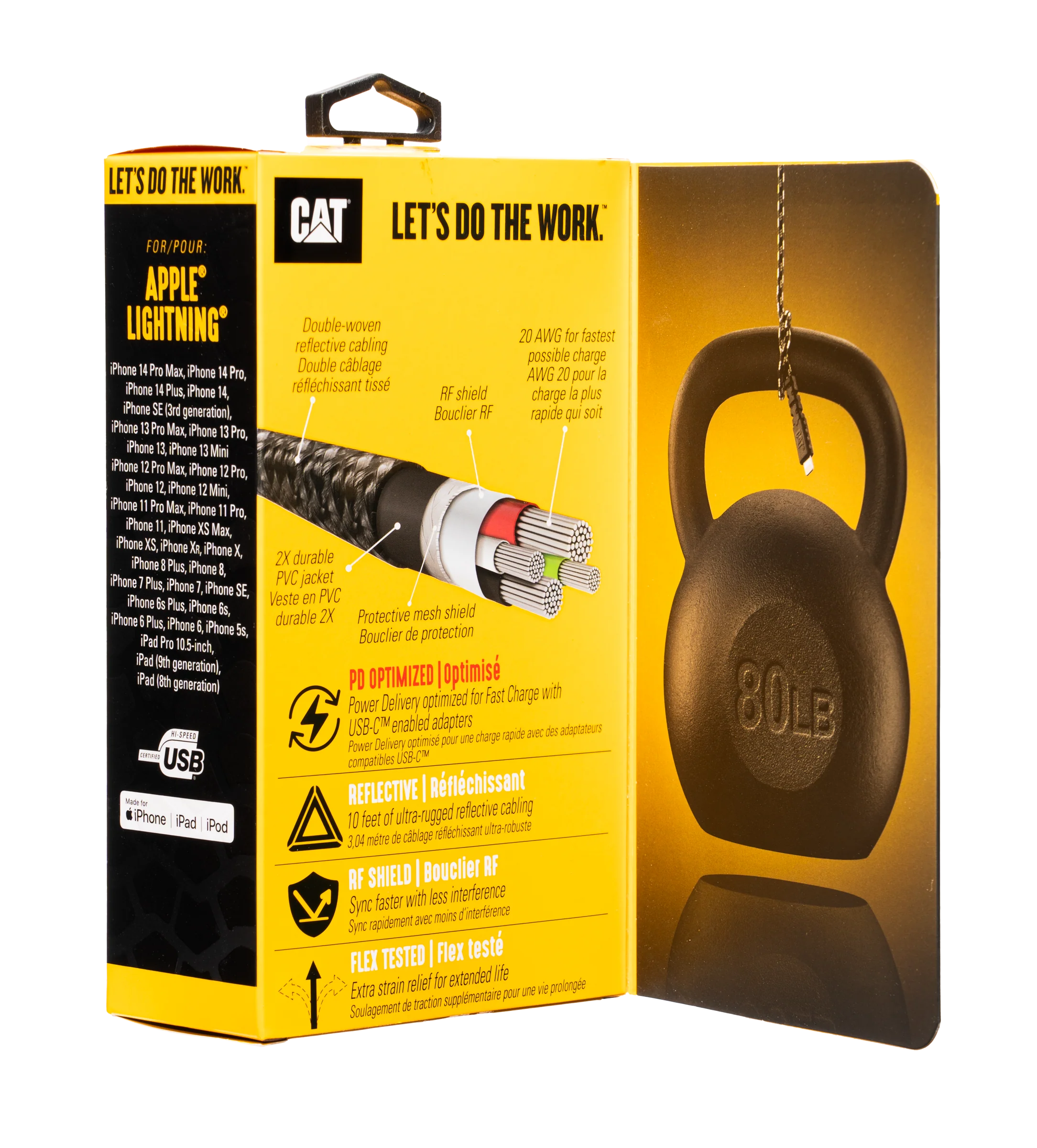 CAT® Certified Lightning® a USB-C Power Delivery