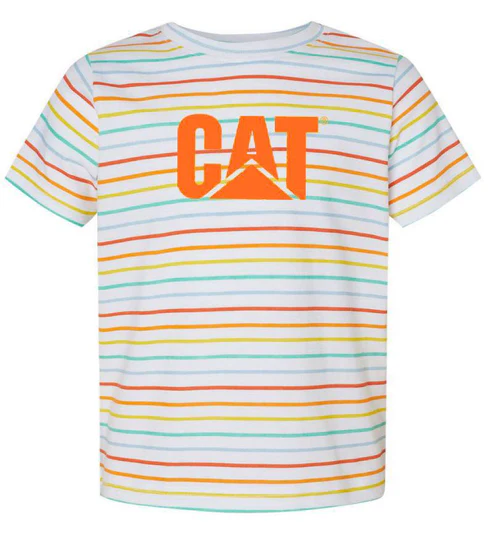 T-shirt a strisce arcobaleno per bambini