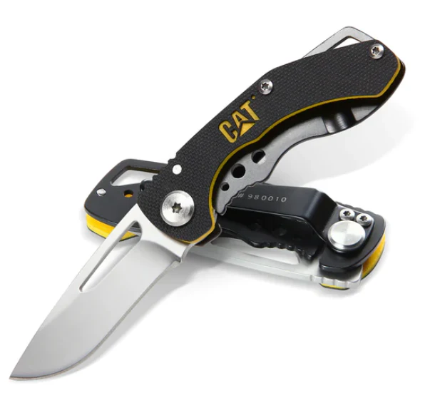 Coltello pieghevole a punta a goccia da 5" con impugnatura nera