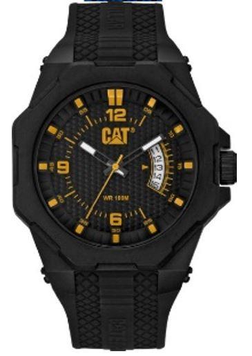 Octa Watch Quadrante Nero/Giallo ABS con Cinturino in Silicone
