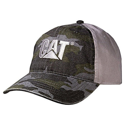 Berretto Classico in Camo con Logo Grigio