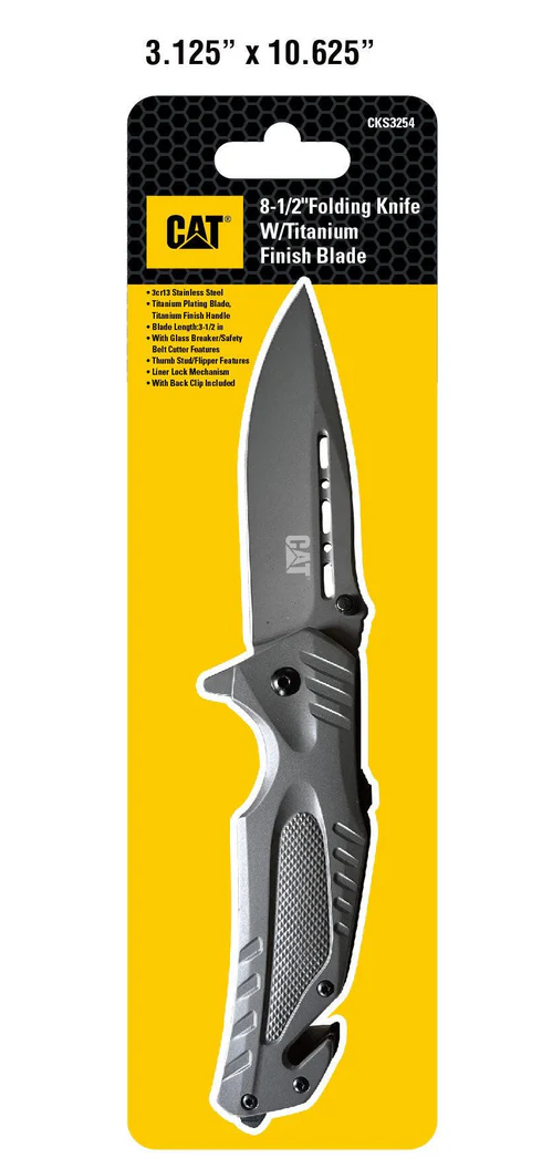 Coltello pieghevole da 8,5 pollici con taglia cintura