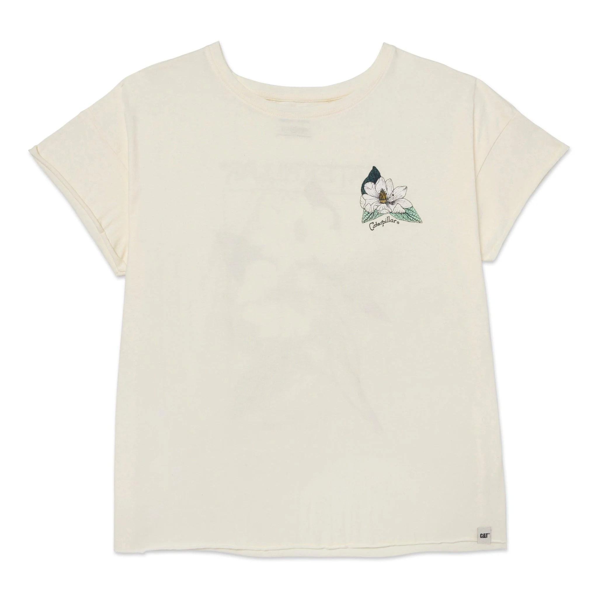T-shirt grafico floreale svasato