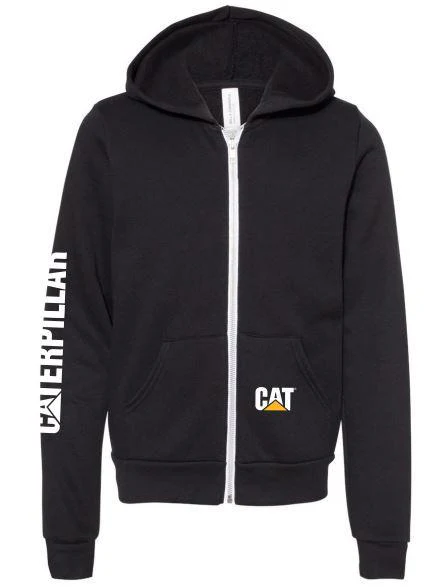 Felpa con cappuccio con zip intera per giovani