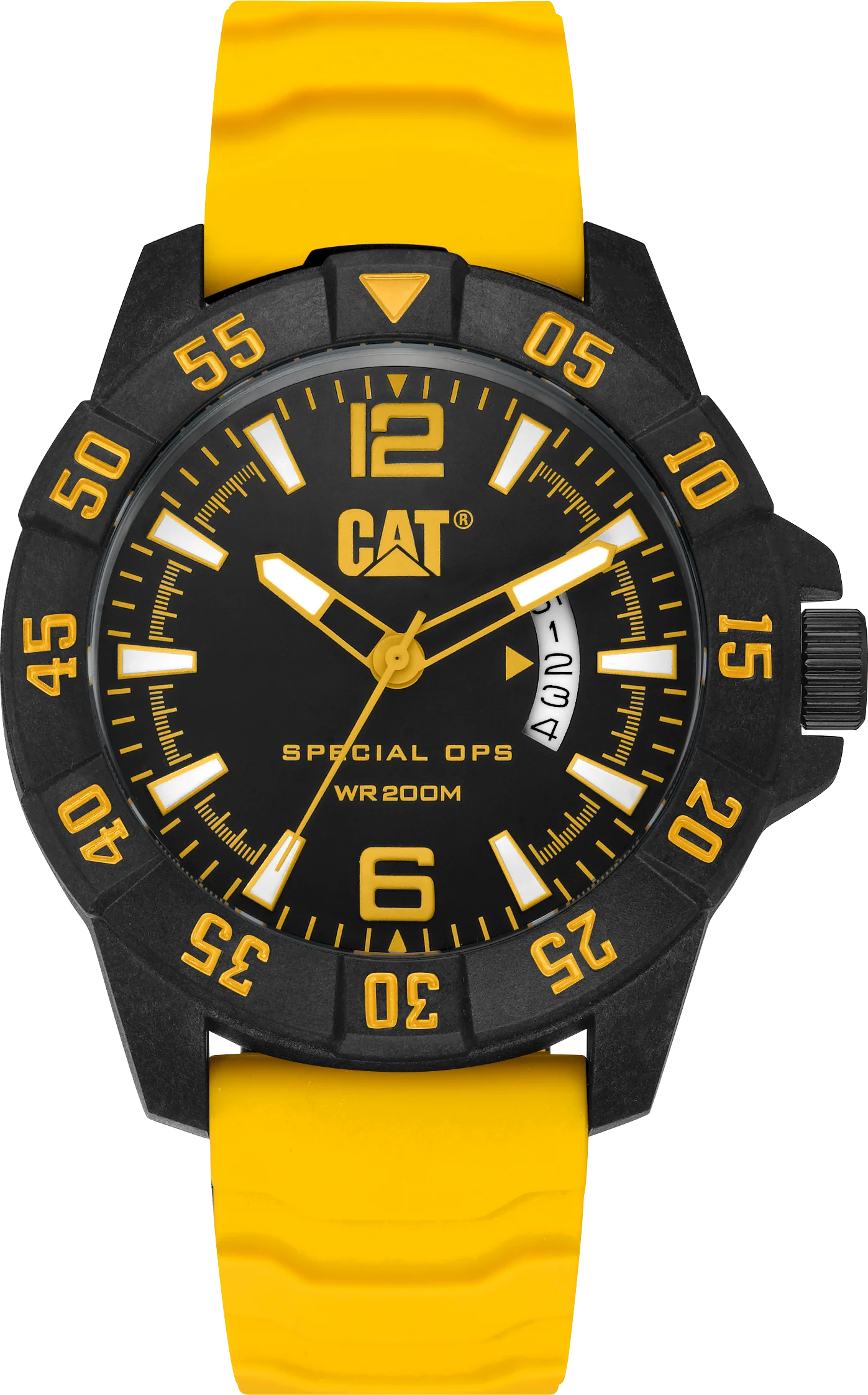 Orologio Special OPS 4 Quadrante Nero/Giallo con Cinturino in Silicone