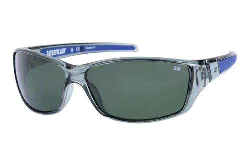 Occhiali da sole eleganti con lente verde solida