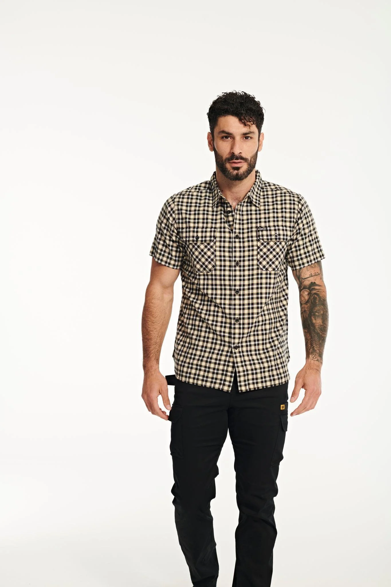 Camicia da lavoro estiva a quadri