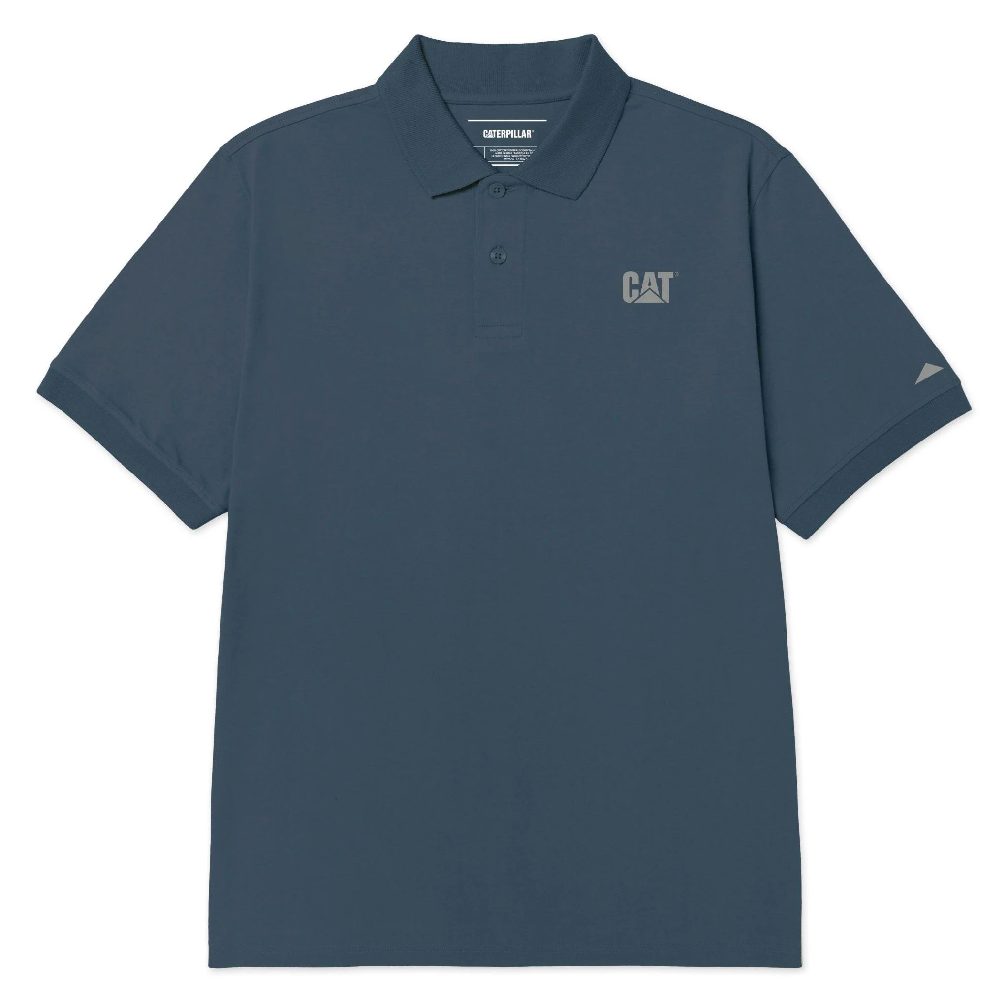 Polo in Jersey con Logo Cat®