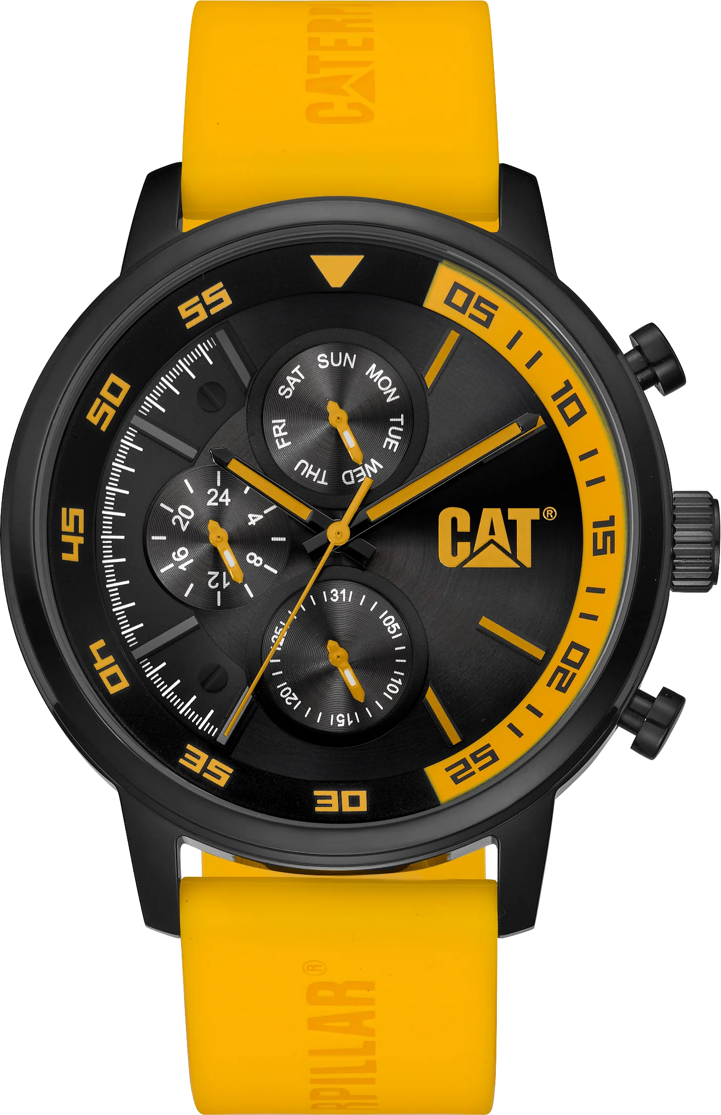 Sail Watch Quadrante Giallo Acciaio Inossidabile con Cinturino in Silicone