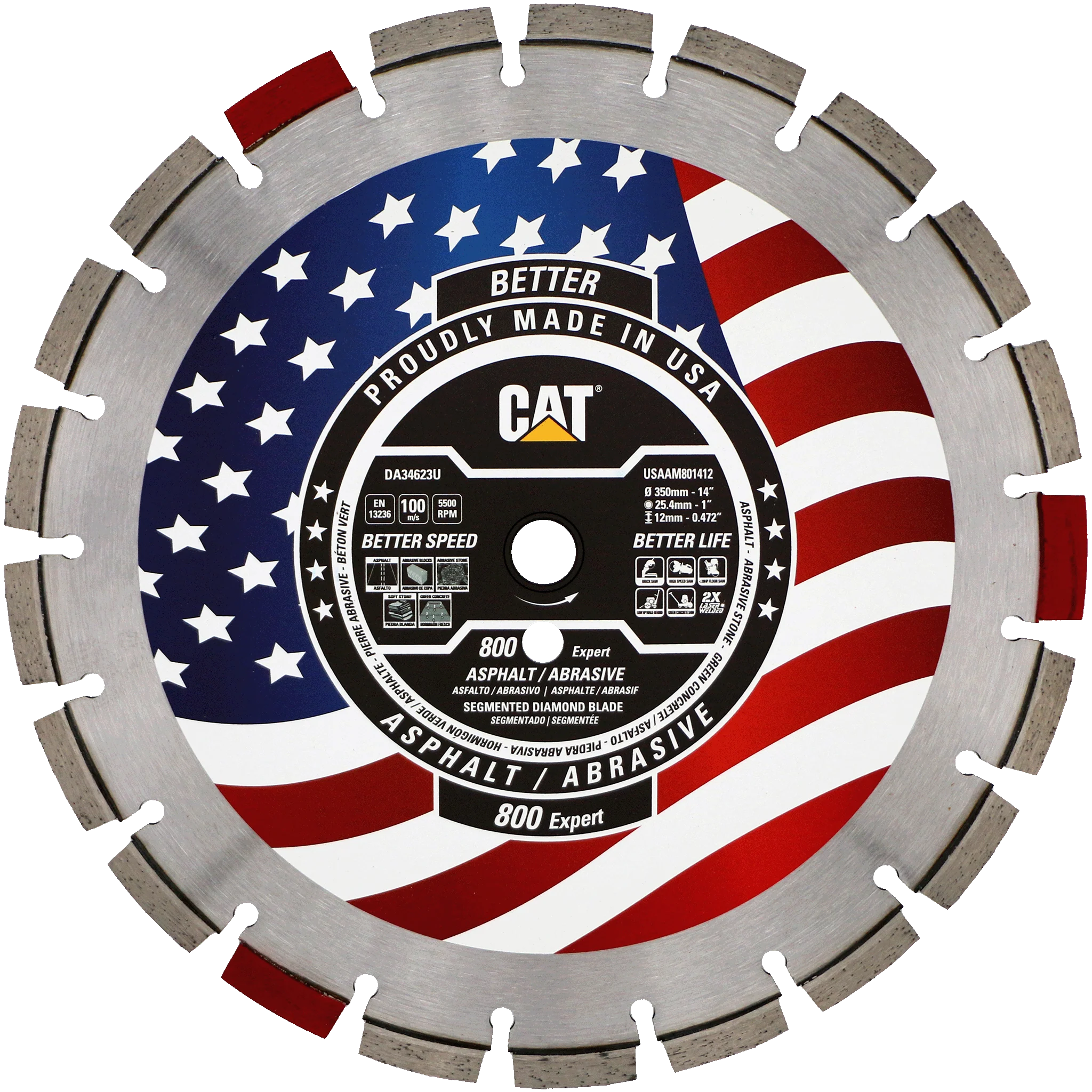 Materiali abrasivi Cat® 800 Expert Made in USA