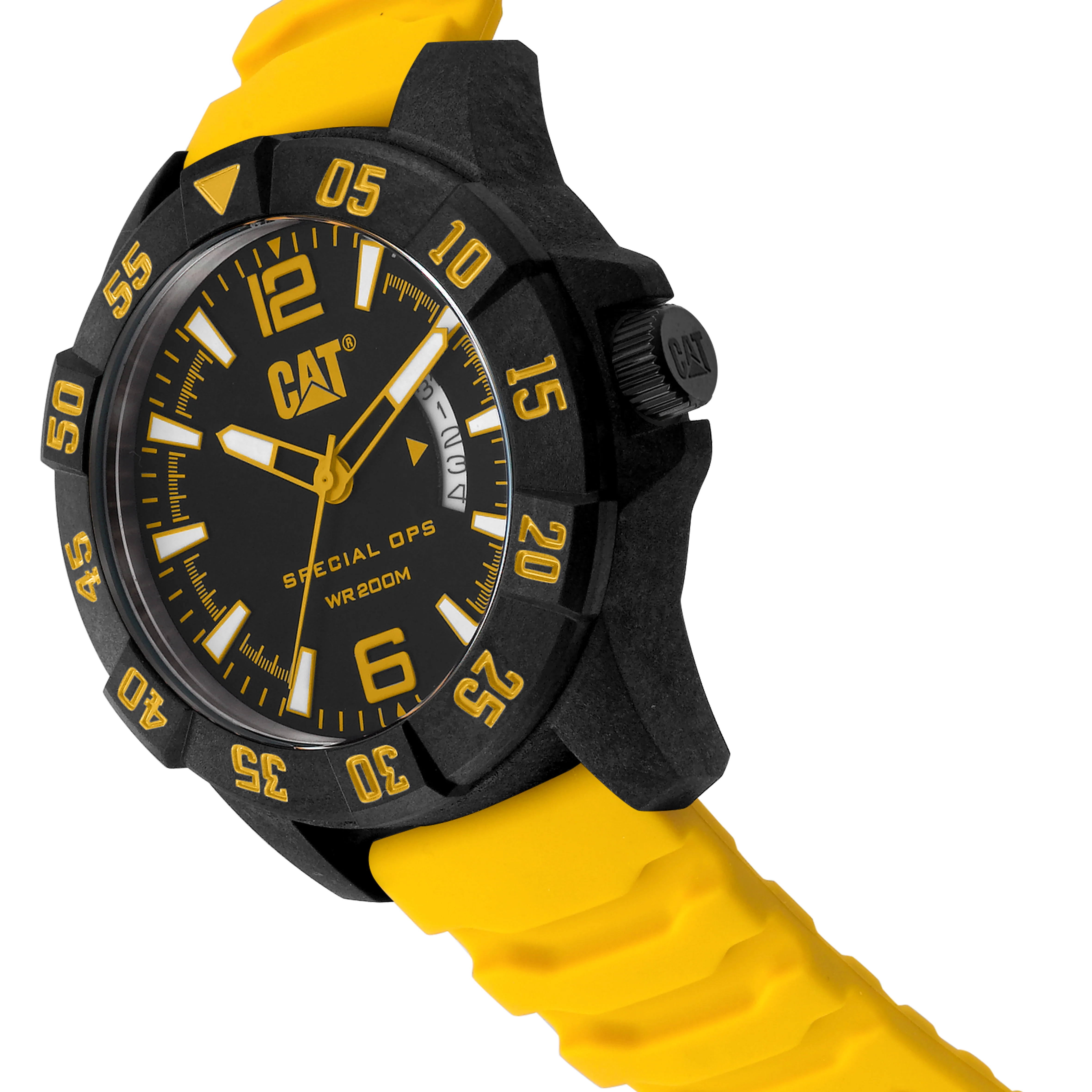 Orologio Special OPS 4 Quadrante Nero/Giallo con Cinturino in Silicone